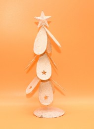 Ёлка декор волна со звездами 20*8 см 704202