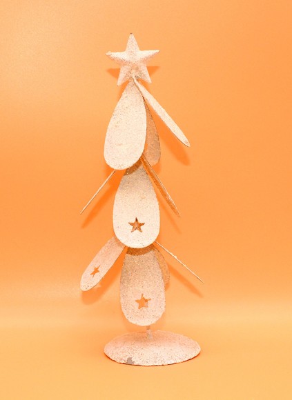 Ёлка декор волна со звездами 20*8 см 704202