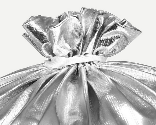 Мешок Деда Мороза Золото/Серебро 60*40см Арт-9670789/90