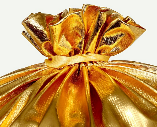 Мешок Деда Мороза Золото/Серебро 60*40см Арт-9670789/90