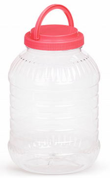 Банка пластиковая с ручкой 5лит ПЭТ М-955/ БАШ