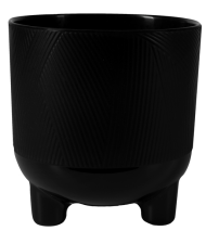 Горшок на ножках Фита 1,45лит Чёрный D-13см (с дренажной системой) Горшок на ножках Фита 1,45лит Чёрный D-13см (с дренажной системой)