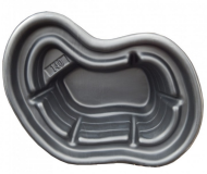 Пруд садовый 140лит Чёрный 124*96*40см