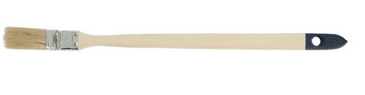 Кисть плоская Деревянная длинная ручка 25мм