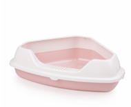 Туалет-лоток Лекси угловой Розовый М-6966