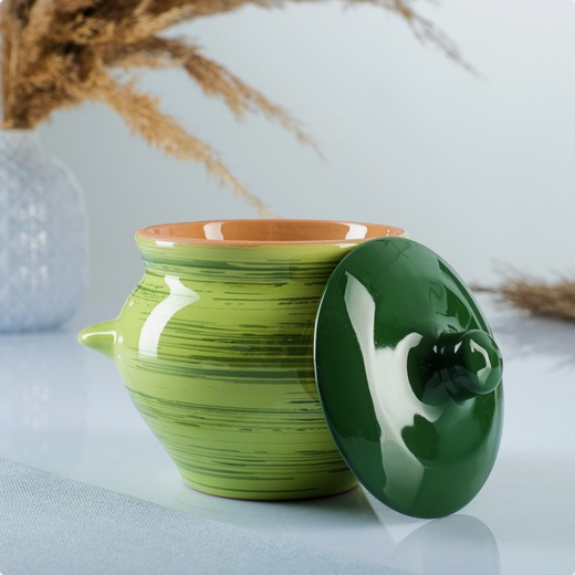 Горшки духовые Набор Зелёные 6шт*500мл Арт-5307307