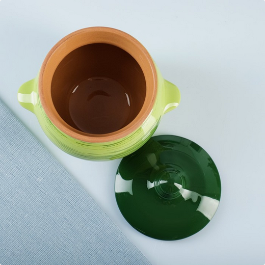 Горшки духовые Набор Зелёные 6шт*500мл Арт-5307307