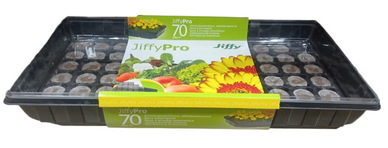 МиниПарник макси Jiffy 70 ячеек 540*260*80мм с Торфяными таблетками D-36мм