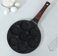 Сковорода оладница Смайлы 26см Доляна Арт-4577825