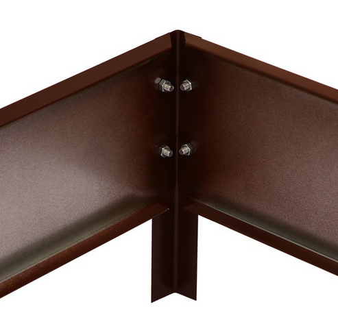 Клумба Оцинкованная 195*70*15см Коричневая Greengo Арт-9460082 Грядка