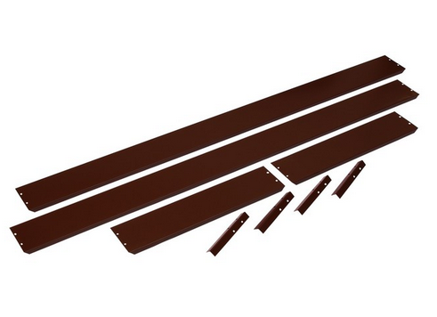 Клумба Оцинкованная 195*70*15см Коричневая Greengo Арт-9460082 Грядка