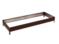 Клумба Оцинкованная 195*70*15см Коричневая Greengo Арт-9460082 Грядка