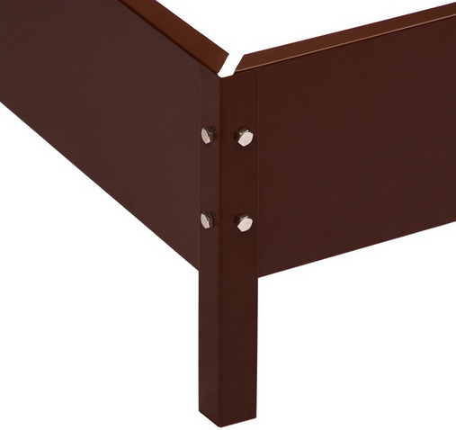 Клумба Оцинкованная 195*70*15см Коричневая Greengo Арт-9460082 Грядка