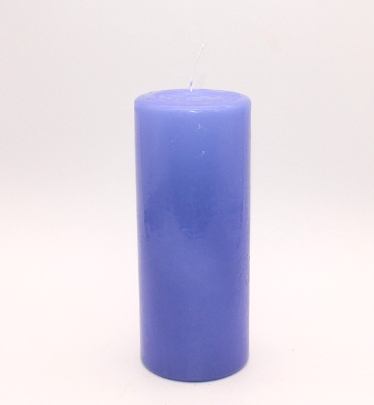 Свеча Пеньковая 80*200мм Голубая 079809