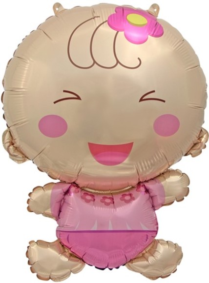 Шар фольгированный 17/43см Малышка девочка