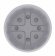 Горшок Дионис 3,6лит Серый с поддоном М-8525 (БАШ)