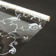 Пленка прозрачная с рисунком Изаура Белая 70см/200гр