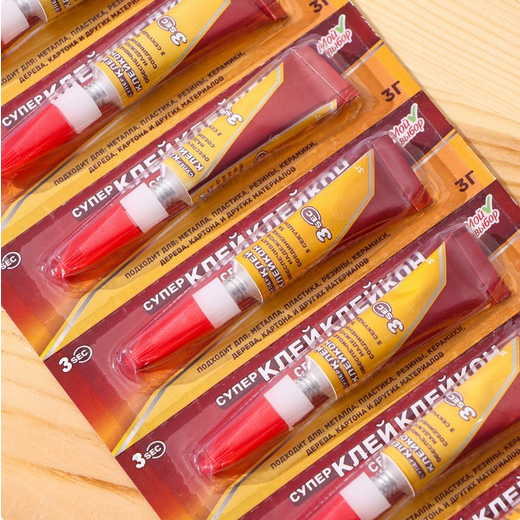 Клей Суперклей 3гр №-А218-11 в тюбике