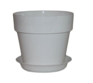 Горшок Протея 0,7лит Белый 11,5*10см с поддоном