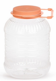 Банка пластиковая 5лит со съёмной ручкой М-494