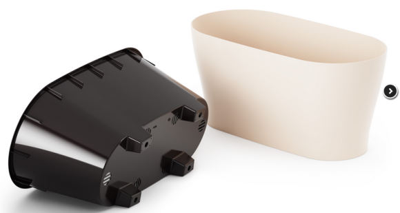 Балконный ящик Лея 300мм Бежевый (с дренажной системой) Арт-М-8590 Балконный ящик Лея 300мм Бежевый (с дренажной системой) Арт-М-8590