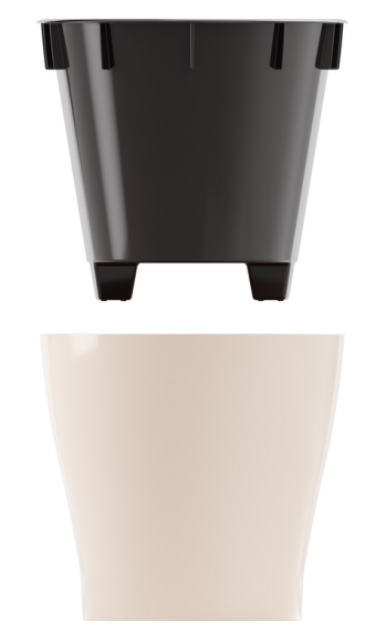 Балконный ящик Лея 300мм Бежевый (с дренажной системой) Арт-М-8590 Балконный ящик Лея 300мм Бежевый (с дренажной системой) Арт-М-8590