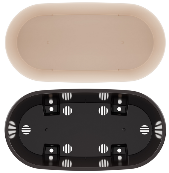 Балконный ящик Лея 300мм Бежевый (с дренажной системой) Арт-М-8590 Балконный ящик Лея 300мм Бежевый (с дренажной системой) Арт-М-8590