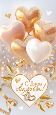Конверт для денег С Днем Свадьбы Арт-2-16-3076