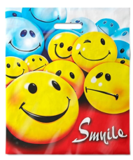 Сумочка пакет п/э 400*470мм Смайлики Арт-40739