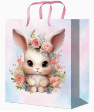 Сумочка пакет картон 220*310*100мм Славный зайчик Арт-4421
