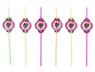 Трубочки для коктейля Принцесса (1уп/6шт) 909482