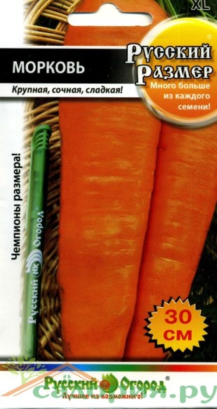 Морковь Русский Размер ЦВ/П (НК) 200шт среднеранний