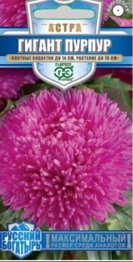 Цветы Астра Гигант Пурпур ЦВ/П (ГАВРИШ) 0,05гр однолетник 65-75см