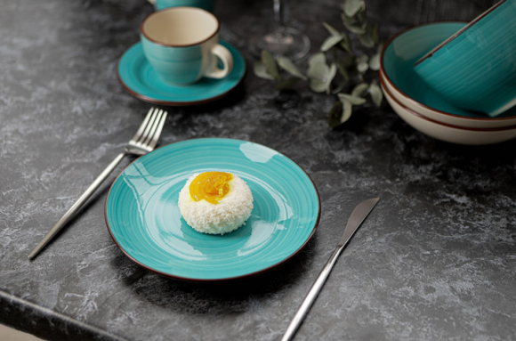 Тарелка керамическая Морской мир D-19см Голубая Арт-4933199 Тарелка керамическая Морской мир D-19см Голубая Арт-4933199