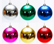 Ёлочное украшение Шар D-25см Глянцевый (7221)