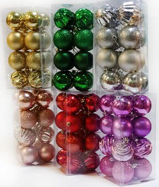 Ёлочное украшение Шары (6см/16шт) Арт-№49