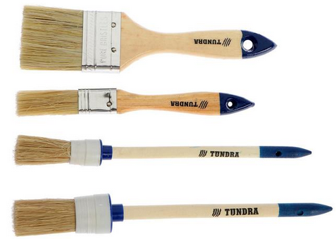 Кисть набор 4шт ТУНДРА Арт-1818260