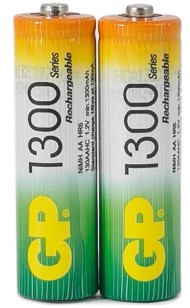 Батарейка пальчиковая Аккумуляторная GP АА (1уп/2шт) Цена за 1шт