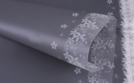 Пленка Листами Матовая Цветочный орнамент Графит 60/60см (1уп/20шт) Цена за лист