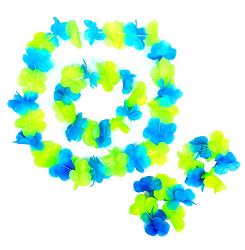 Гавайский набор Цветочки Зелёные Арт-331930