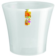 Горшок Santino АРТЕ 3,5лит Прозрачн-Прозрачн D-18см (с дренажной системой)