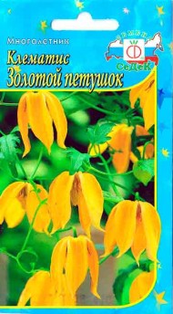 Цветы Клематис Золотой петушок ЦВ/П (СЕДЕК) 0,1гр многолетник до 4м