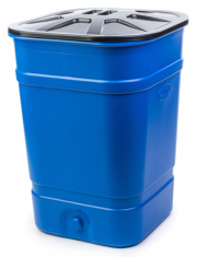 Бочка пластиковая 250лит квадратная с крышкой М-1626 Бочка пластиковая 250лит квадратная с крышкой М-1626