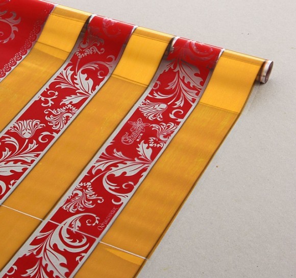 Пленка прозрачная с рисунком Премиум Бело Золото 70см/200гр Пленка прозрачная с рисунком Премиум Бело Золото 70см/200гр