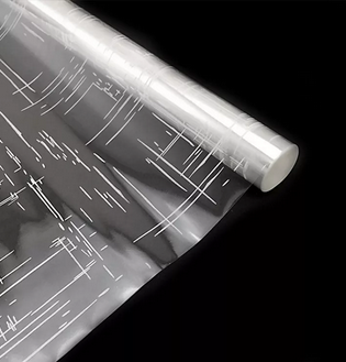 Пленка прозрачная с рисунком Граффити Белая 70см/200гр