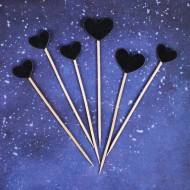 Топпер Сердце Чёрное (1уп/6шт) 3960333 Цена за упаковку