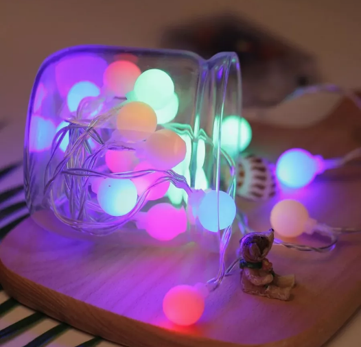 Электрогирлянда 3м Шарики Цветные Арт-1200