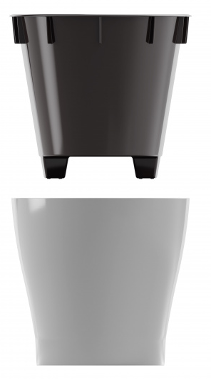 Балконный ящик Лея 300мм Серый (с дренажной системой) Арт-М-8591