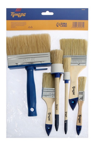 Кисть набор 6шт ТУНДРА Арт-1818261