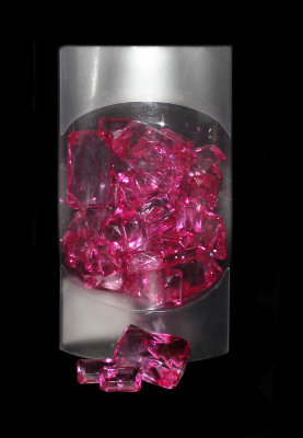 Камешки кристалы розовый 10*16см KR-9032